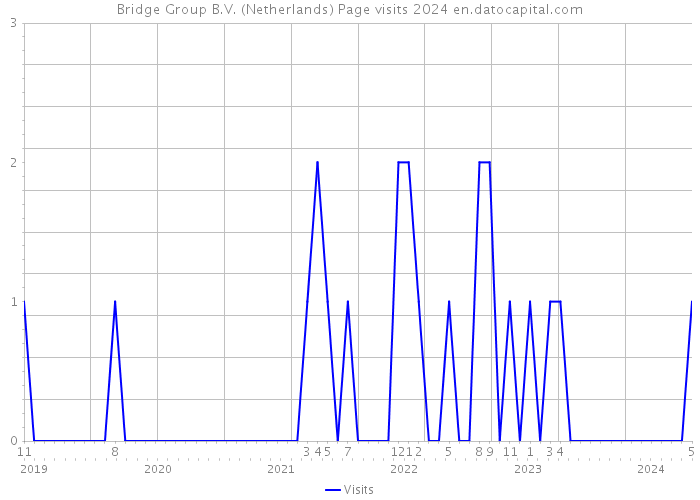 Bridge Group B.V. (Netherlands) Page visits 2024 