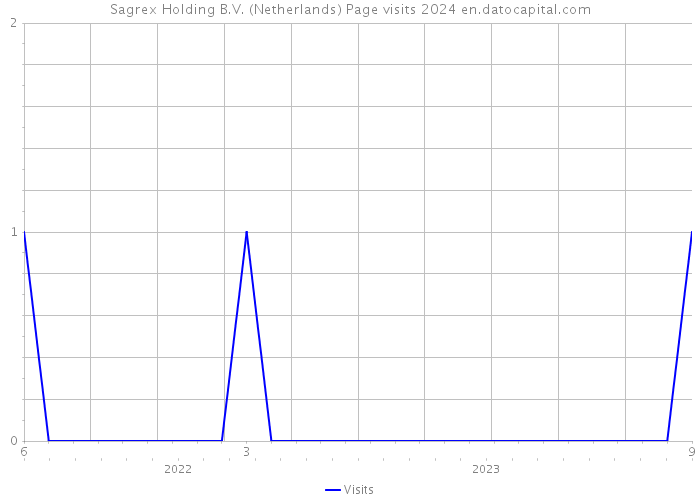 Sagrex Holding B.V. (Netherlands) Page visits 2024 
