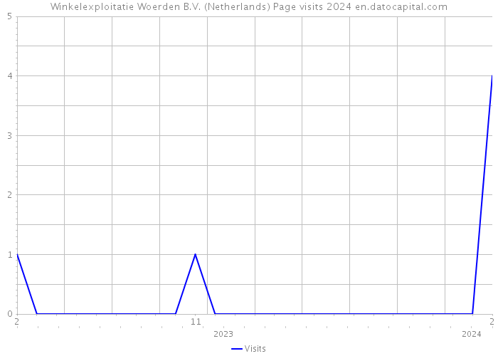 Winkelexploitatie Woerden B.V. (Netherlands) Page visits 2024 