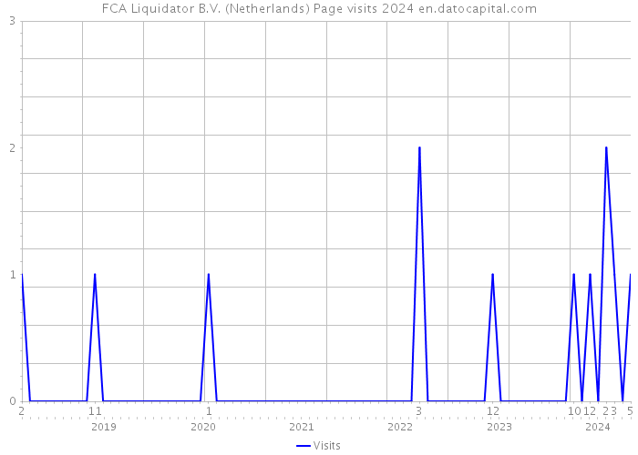 FCA Liquidator B.V. (Netherlands) Page visits 2024 