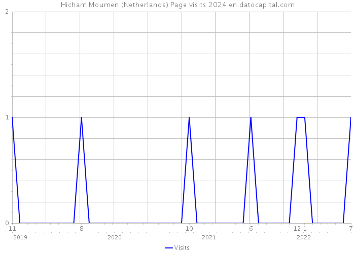 Hicham Moumen (Netherlands) Page visits 2024 