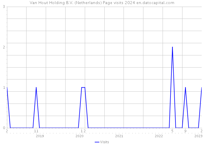 Van Hout Holding B.V. (Netherlands) Page visits 2024 