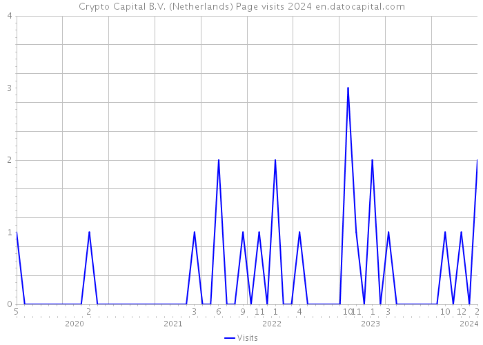 Crypto Capital B.V. (Netherlands) Page visits 2024 