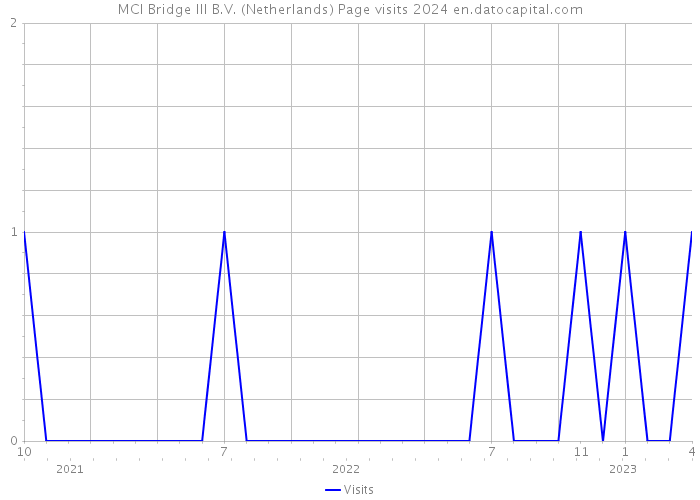 MCI Bridge III B.V. (Netherlands) Page visits 2024 