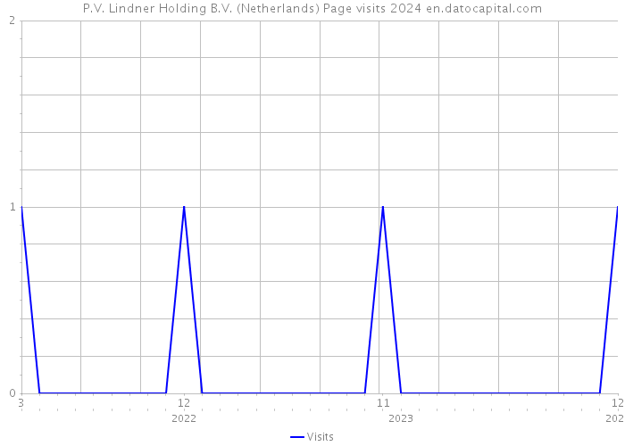 P.V. Lindner Holding B.V. (Netherlands) Page visits 2024 