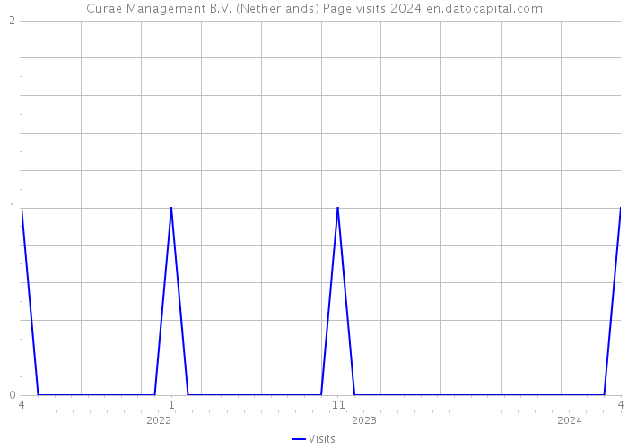 Curae Management B.V. (Netherlands) Page visits 2024 