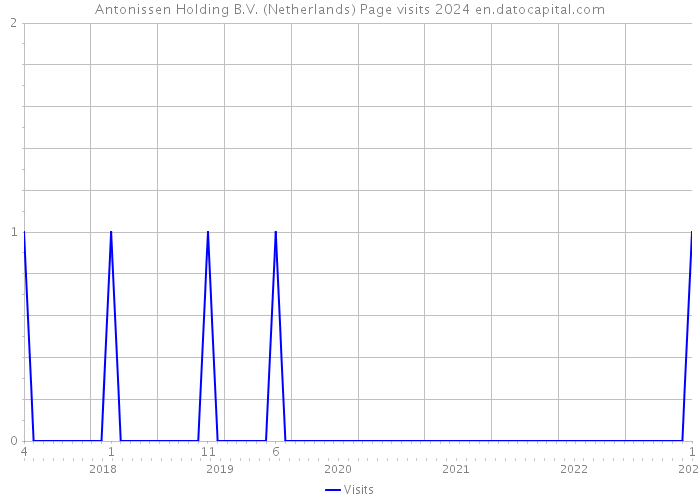Antonissen Holding B.V. (Netherlands) Page visits 2024 
