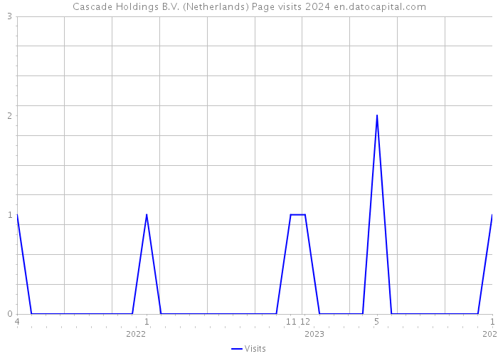 Cascade Holdings B.V. (Netherlands) Page visits 2024 