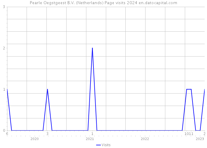 Pearle Oegstgeest B.V. (Netherlands) Page visits 2024 