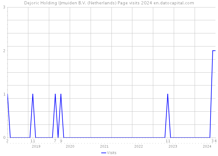 Dejoric Holding IJmuiden B.V. (Netherlands) Page visits 2024 