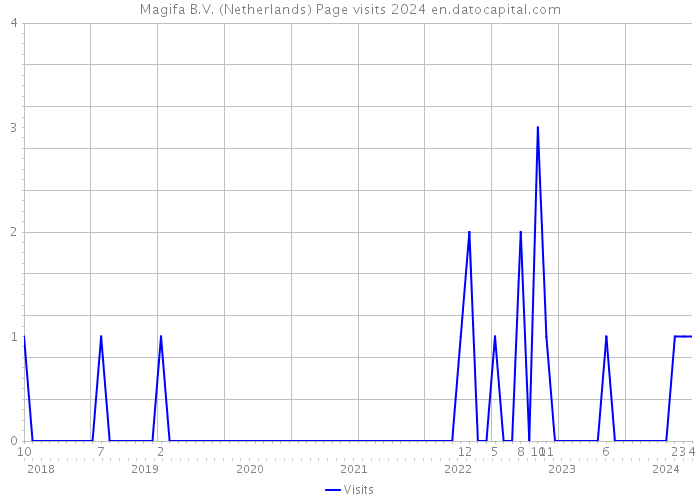 Magifa B.V. (Netherlands) Page visits 2024 