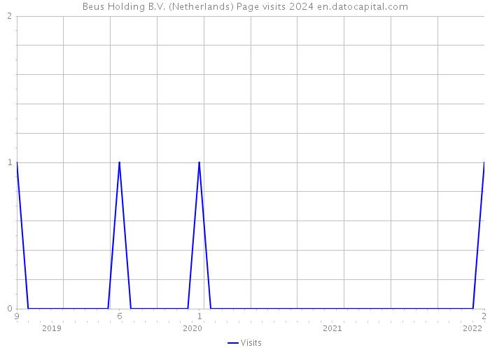 Beus Holding B.V. (Netherlands) Page visits 2024 
