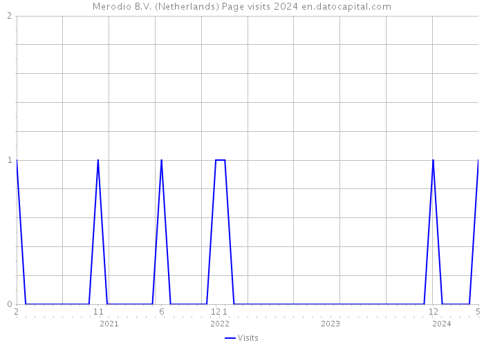Merodio B.V. (Netherlands) Page visits 2024 