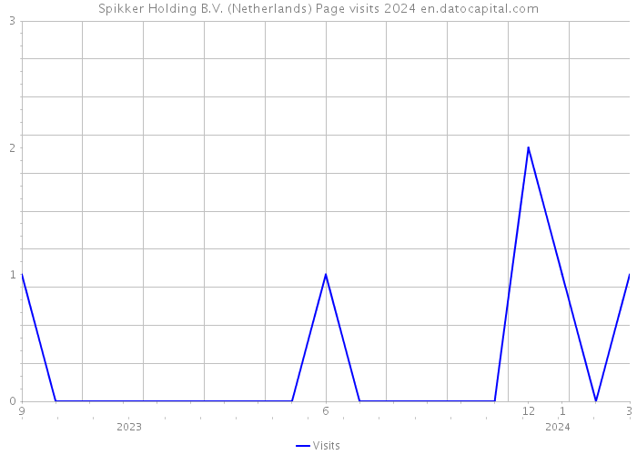 Spikker Holding B.V. (Netherlands) Page visits 2024 