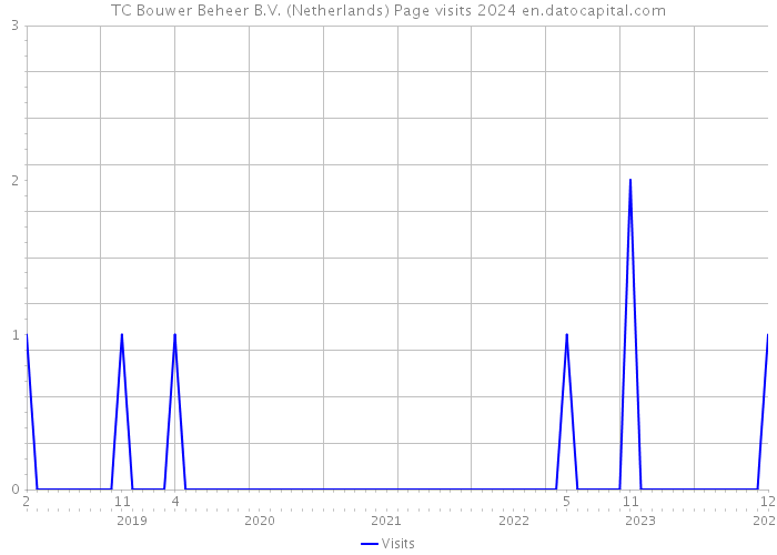 TC Bouwer Beheer B.V. (Netherlands) Page visits 2024 