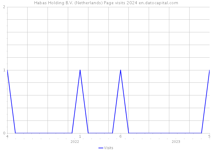 Habas Holding B.V. (Netherlands) Page visits 2024 