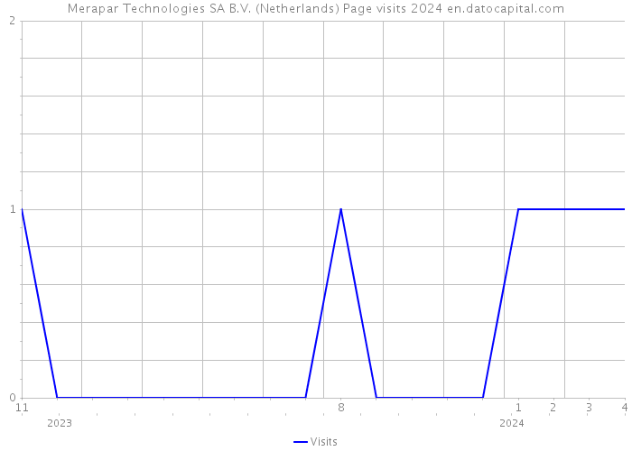 Merapar Technologies SA B.V. (Netherlands) Page visits 2024 