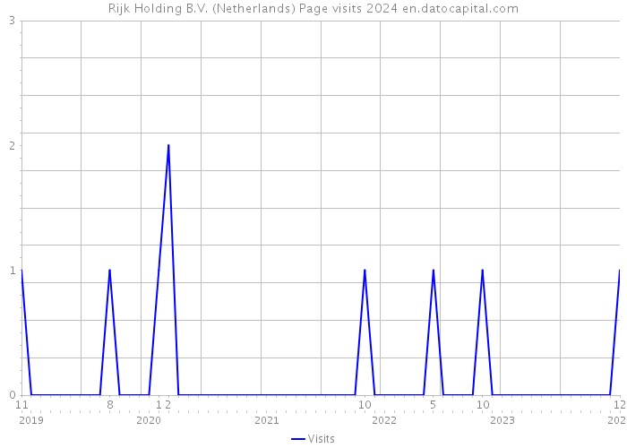 Rijk Holding B.V. (Netherlands) Page visits 2024 