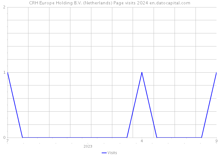 CRH Europe Holding B.V. (Netherlands) Page visits 2024 
