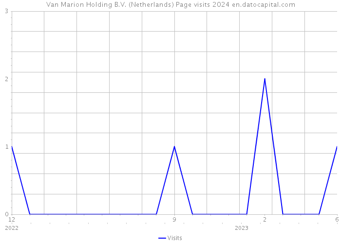 Van Marion Holding B.V. (Netherlands) Page visits 2024 