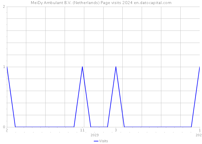 MeiDy Ambulant B.V. (Netherlands) Page visits 2024 