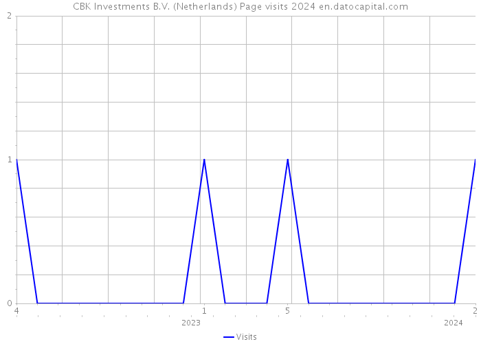 CBK Investments B.V. (Netherlands) Page visits 2024 