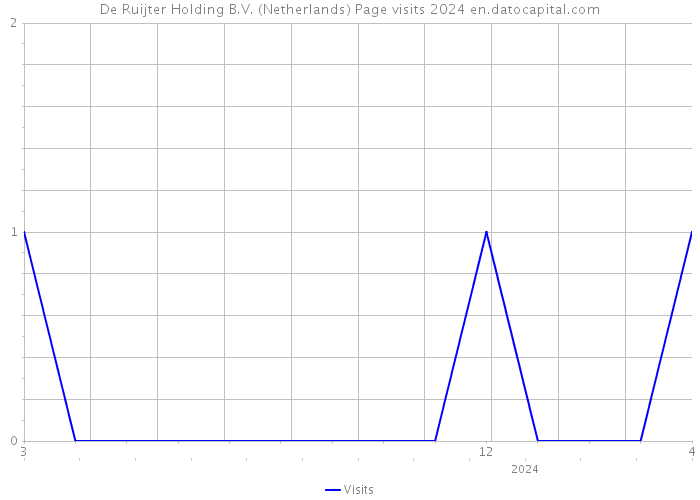 De Ruijter Holding B.V. (Netherlands) Page visits 2024 