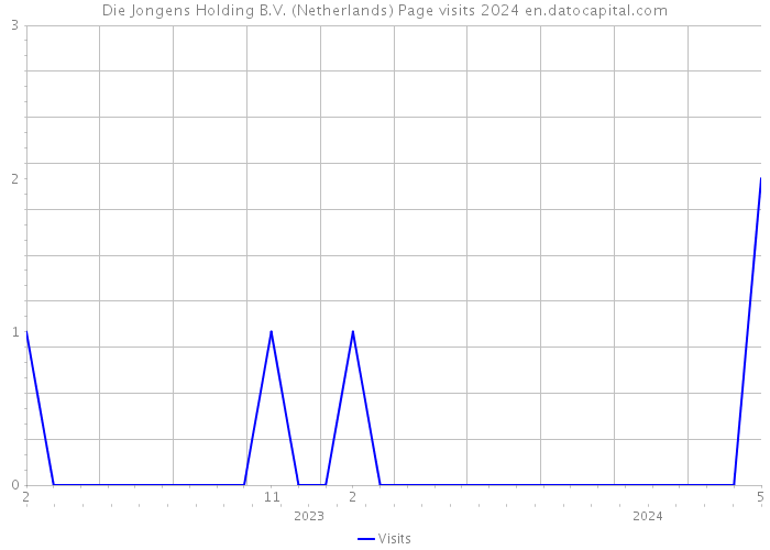 Die Jongens Holding B.V. (Netherlands) Page visits 2024 