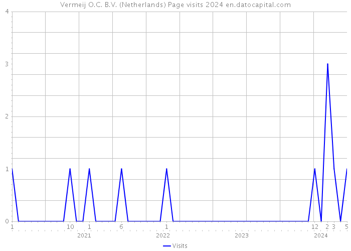 Vermeij O.C. B.V. (Netherlands) Page visits 2024 