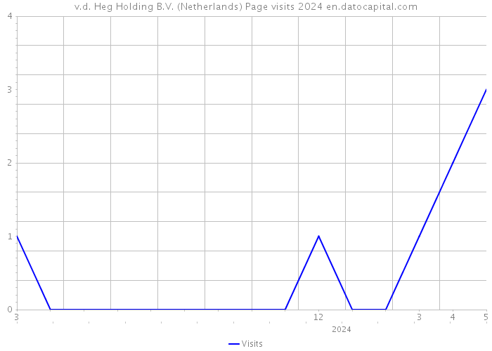 v.d. Heg Holding B.V. (Netherlands) Page visits 2024 