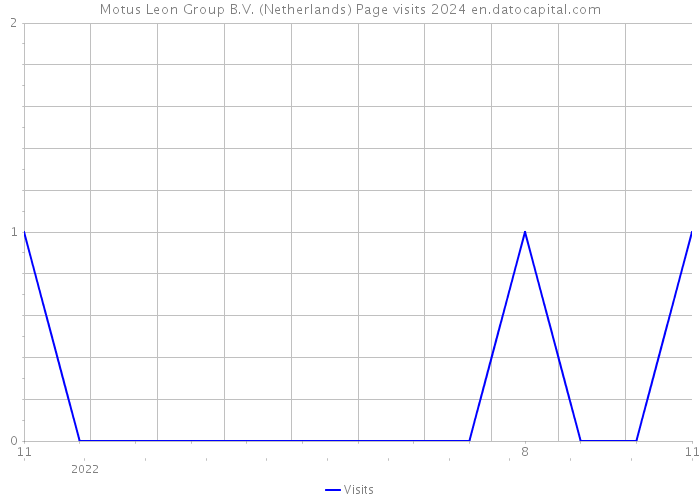 Motus Leon Group B.V. (Netherlands) Page visits 2024 