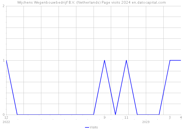 Wijchens Wegenbouwbedrijf B.V. (Netherlands) Page visits 2024 