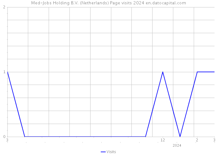 Med-Jobs Holding B.V. (Netherlands) Page visits 2024 