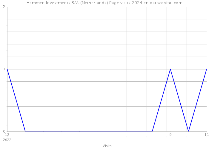 Hemmen Investments B.V. (Netherlands) Page visits 2024 