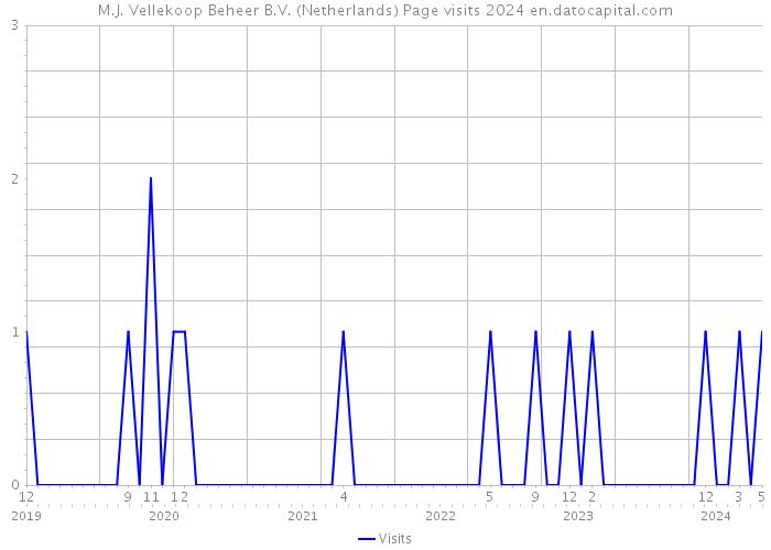 M.J. Vellekoop Beheer B.V. (Netherlands) Page visits 2024 