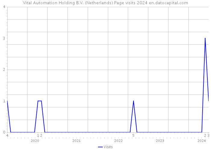 Vital Automation Holding B.V. (Netherlands) Page visits 2024 