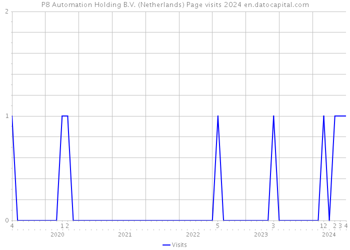 P8 Automation Holding B.V. (Netherlands) Page visits 2024 