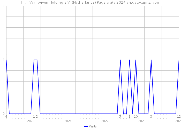 J.H.J. Verhoeven Holding B.V. (Netherlands) Page visits 2024 