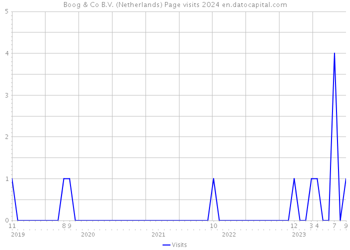 Boog & Co B.V. (Netherlands) Page visits 2024 