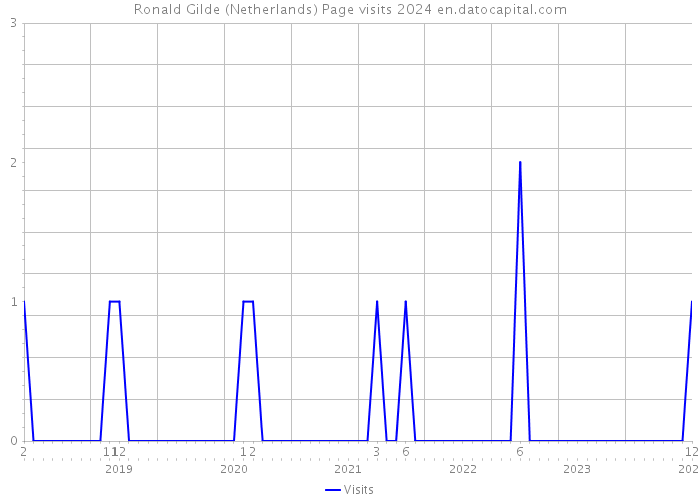 Ronald Gilde (Netherlands) Page visits 2024 