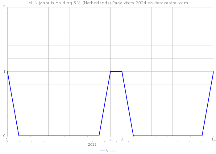 M. Nijenhuis Holding B.V. (Netherlands) Page visits 2024 