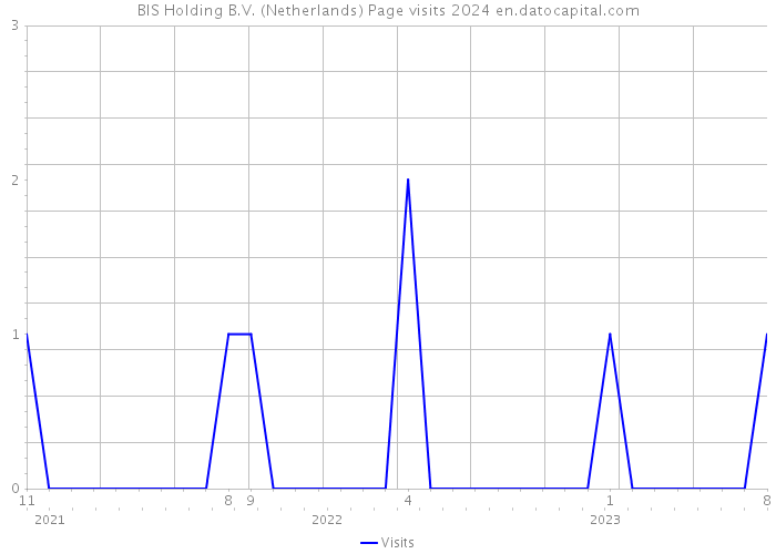 BIS Holding B.V. (Netherlands) Page visits 2024 