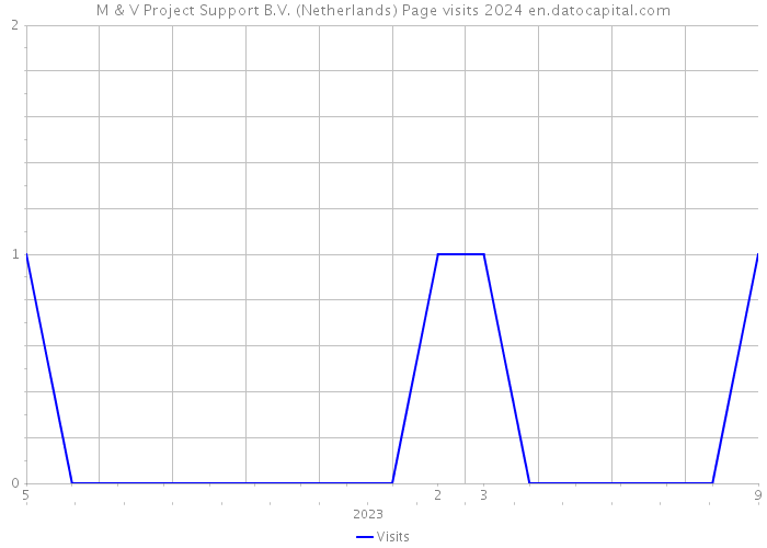 M & V Project Support B.V. (Netherlands) Page visits 2024 