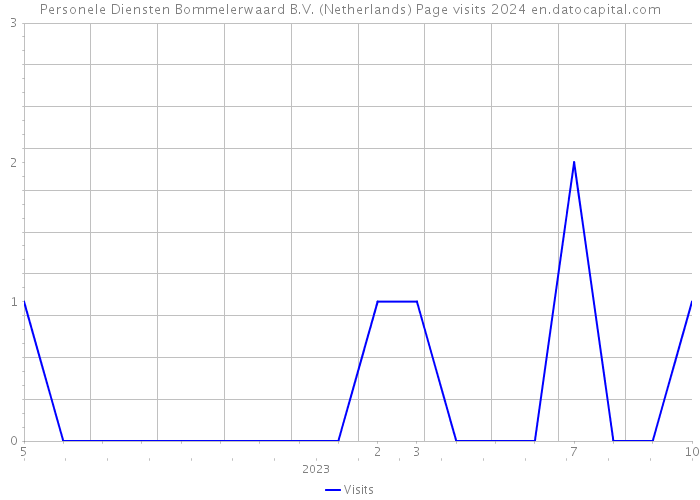 Personele Diensten Bommelerwaard B.V. (Netherlands) Page visits 2024 