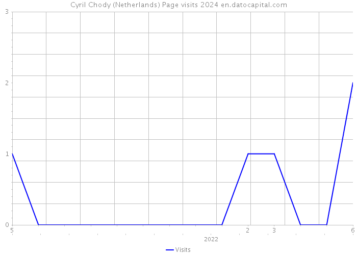 Cyril Chody (Netherlands) Page visits 2024 