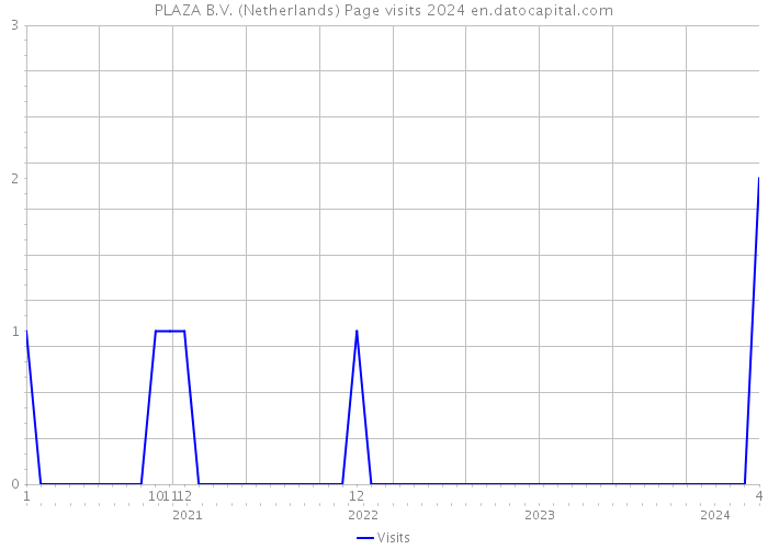 PLAZA B.V. (Netherlands) Page visits 2024 