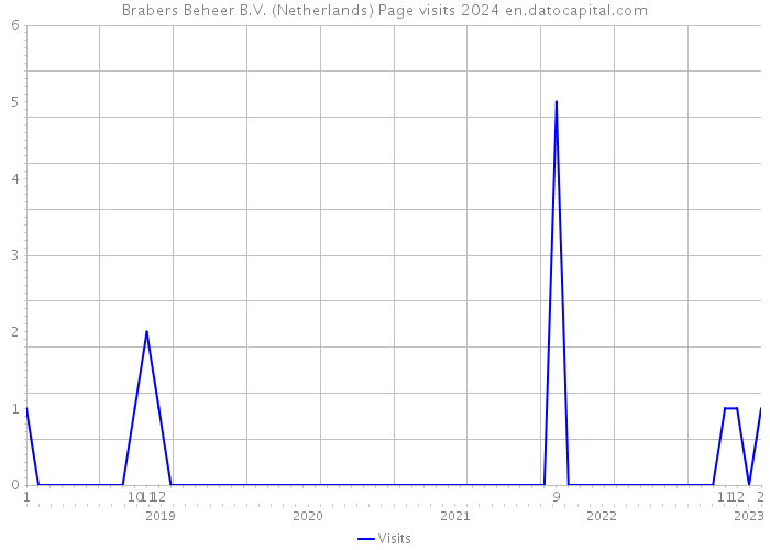 Brabers Beheer B.V. (Netherlands) Page visits 2024 
