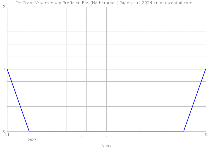 De Groot Vroomshoop Profielen B.V. (Netherlands) Page visits 2024 