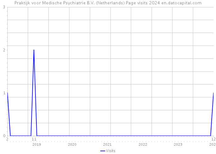 Praktijk voor Medische Psychiatrie B.V. (Netherlands) Page visits 2024 