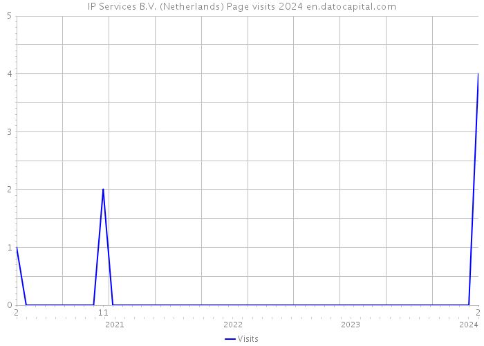 IP Services B.V. (Netherlands) Page visits 2024 